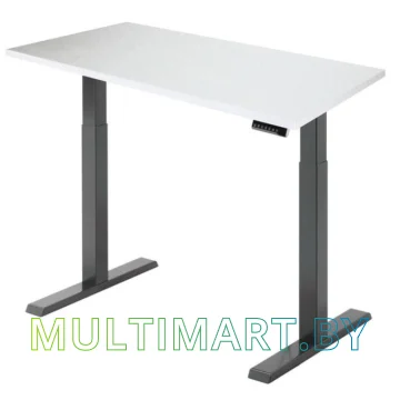 Стол для работы стоя ErgoSmart Electric Desk Compact 1360x800x36 мм (альпийский белый/черный)